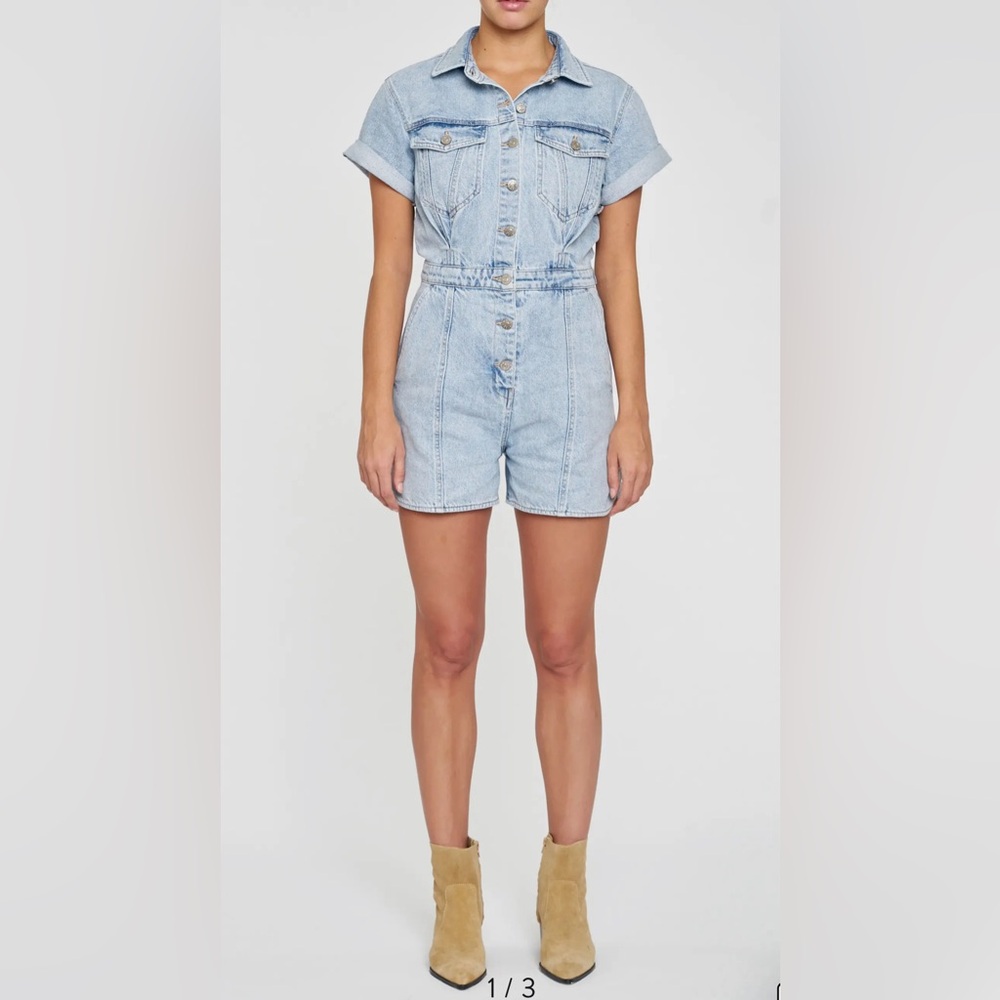 1 Day Sale 🔴 Daze Topanga Denim Romper